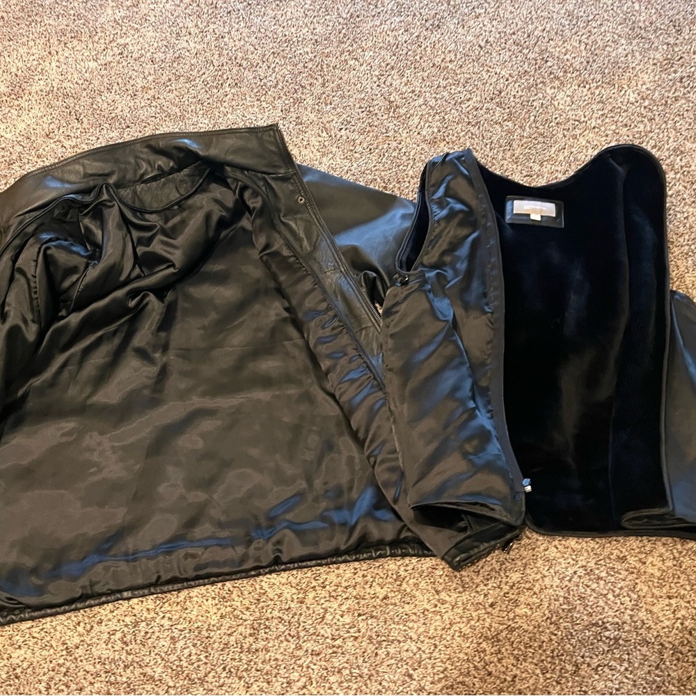 Croft and barrow leather jacket - Picture 5 of 10